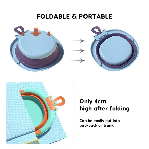 Portable Kids Wash Butt Basin Durable Wash Foot Basin Cute Baby Small Tub - Picture 5 of 16